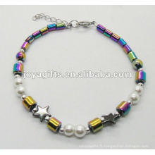 Nouveau style Rainbow Hematite bracelet de qualité supérieure
